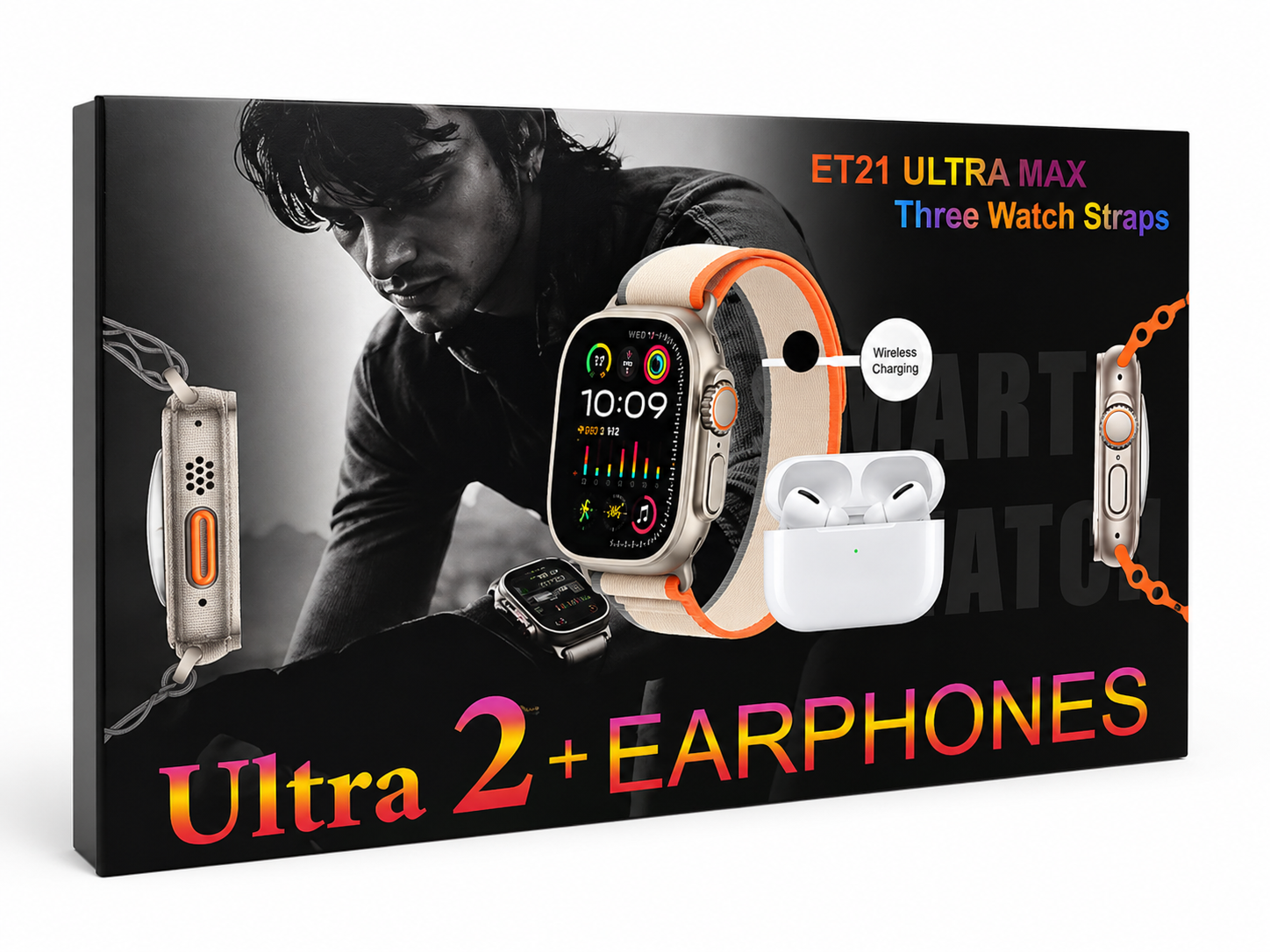 PACK SMART WATCH ET21 ULTRA 2PLUS +EARPHONES